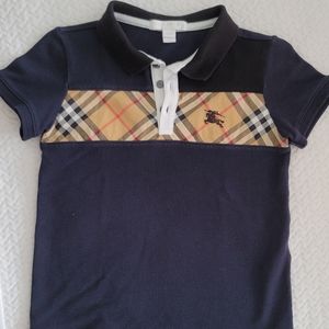 Burberry boys polo shirt size 6. Navy. Great condition